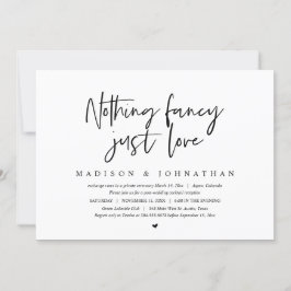 Convite Casamento Simples e Moderno, Nada de Luxo, Só Amor