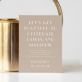 Convite Casamento simples e simples e simples do Pastel.