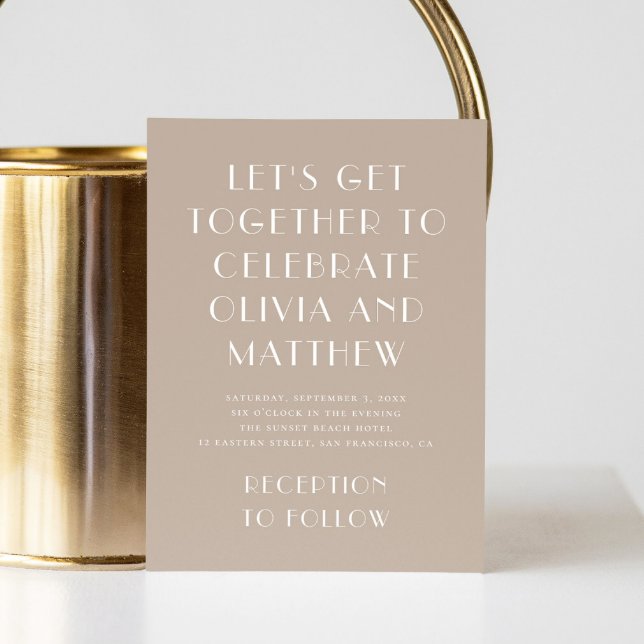 Convite Casamento simples e simples e simples do Pastel. (Criador carregado)