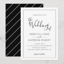 Casamento Simples Elegante Preto e Branco