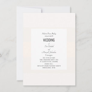 Convite Casamento Simples em Pastel