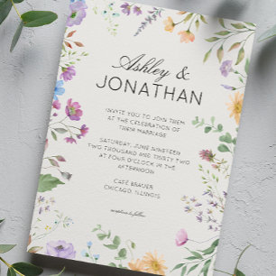 Convite Casamento Simples, Eterno de Alabastro Selvagem