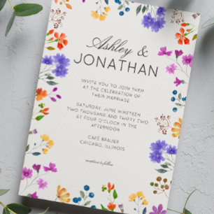 Convite Casamento Simples, Eterno de Alabastro Selvagem