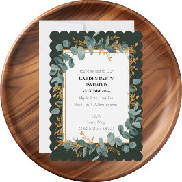 Convite Casamento Simples Eucalyptus Greenery