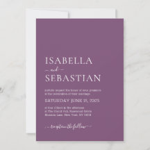 Casamento Simples Lavanda Roxo