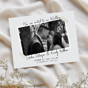 Convite Casamento simples minimalista