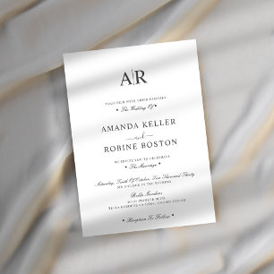 Convite Casamento Simples Minimalista