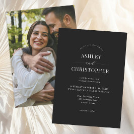Convite Casamento Simples Moderno Elegante