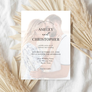 Convite Casamento Simples Moderno Elegante