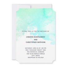 Casamento Simples Moderno em Verde e Azul com Aqua