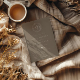 Convite Casamento Simples Moderno Mínimo