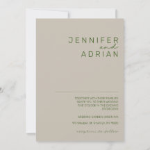 Casamento Simples Moderno Prateado Pálido Minimali