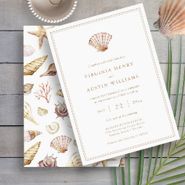 Convite Casamento Simples na Praia