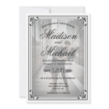 Casamento Simples Preto e Branco