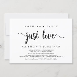 Convite Casamento Simples Rústico Moderno, Nada de Luxo Só
