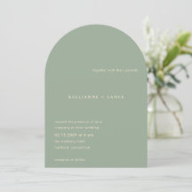 Casamento Simples Verde Sage Moderno