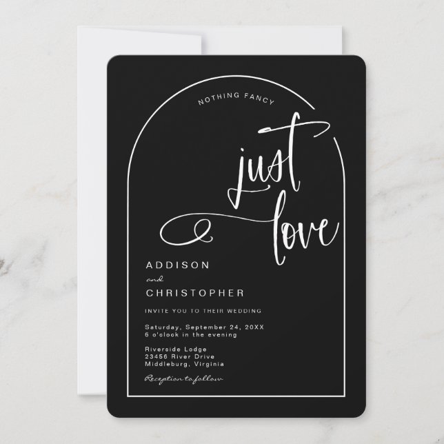 Convite Casamento Simplesmente Amor (Frente)