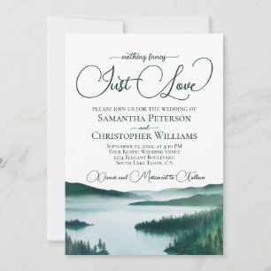 Convite Casamento Simplesmente Amor no Lago da Montanha