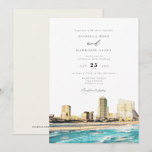 Convite Casamento Skyline CITY CITY ATLANTIC