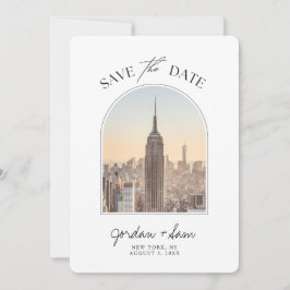 Convite Casamento Skyline em Nova York Salve a Data