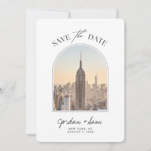 Convite Casamento Skyline em Nova York Salve a Data
