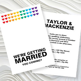 Convite Casamento Soa Gay Divertido Orgulho Arco-Íris