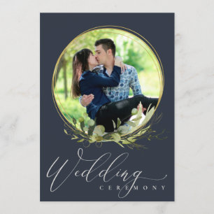 CONVITE CASAMENTO SOBRECARREGADO DE FOTO DE FOLIAGE WATERC