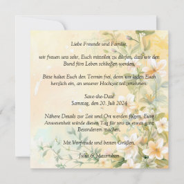 Convite Casamento sofisticado em pastel