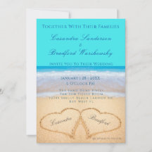 Casamento Teal Beach 2 Hearding Sand