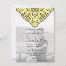 Casamento tema damasco Amarelo Elegante