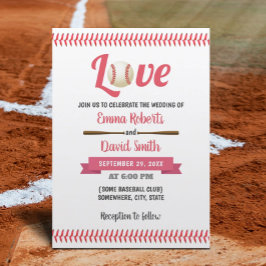 Convite Casamento Tema Esportivo Baseball Love