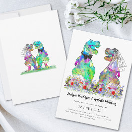 Convite Casamento Temático de Dinossauros