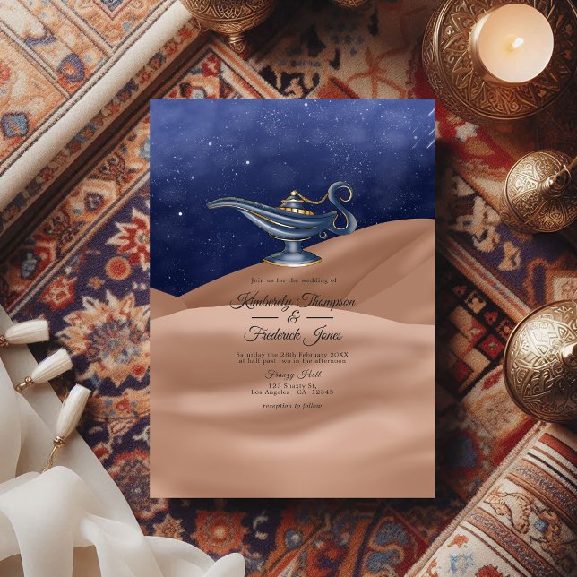Convite Casamento Temático Noites Árabes (Arabian Nights Themed Wedding Invitation)