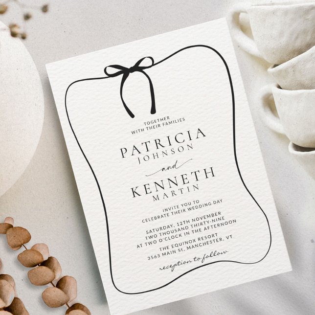 Convite Casamento Texturizado do Arco de Arte da Linha Pre (Criador carregado)