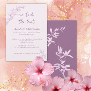 Convite Casamento "Tied the Knot" da Flor do eterno