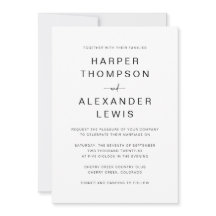 Casamento Tipografia Minimalista Chic Moderna