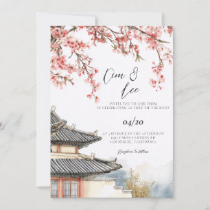 Convite Casamento Tradicional Coreano