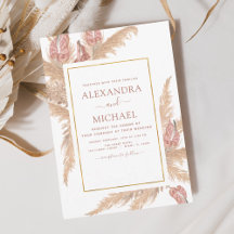 Casamento Tropical Boêmio Boho com Grama das Pampa