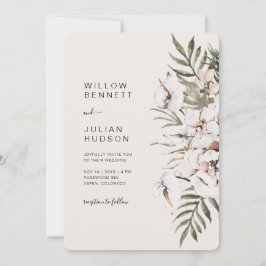Convite Casamento Tropical Boho Completo