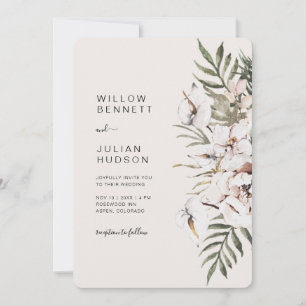 Convite Casamento Tropical Boho Completo