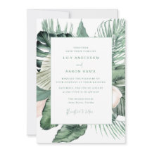 Casamento tropical botânico