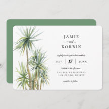 Casamento Tropical de Praia Rustic Palm