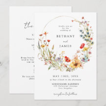 Casamento Tudo Em Um Flor Selvagem Caprichosa