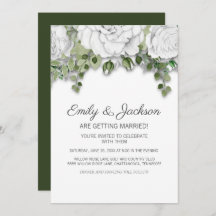 Casamento Verde das Flores Brancas Elegantes