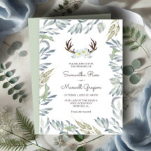 Casamento Verde de DEER ANTLER Rustic Sage