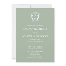Casamento Verde de Sage Personalizável em Paixão M