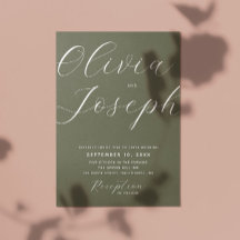 Casamento Verde Oleícola Sujo | Foto e QR minimali