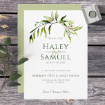 Convite Casamento Verde Rustic Greenery Bough<br><div class="desc">Este convite para o casamento faz parte das cartas do "Greenery Bough Invitation Suite" criadas pela "Simply Farmhouse Press". A sua folhagem verde simples e moderna passa por cima do seu anúncio e permanece sozinha como o único ornamento no cartão. Simples e elegante, ele pode ser usado para casamentos formais,...</div>