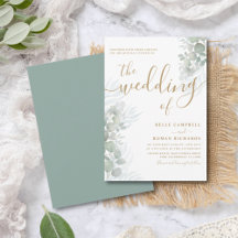 Casamento Verde Rustic Watercolor Eucalyputus Sage