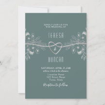 Casamento Verde Sábio Elegante